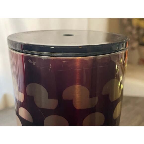 Starbucks Tumbler Silver Polka Dots Cold Cup 24 oz. Venti 2018 - Picture 7 of 8